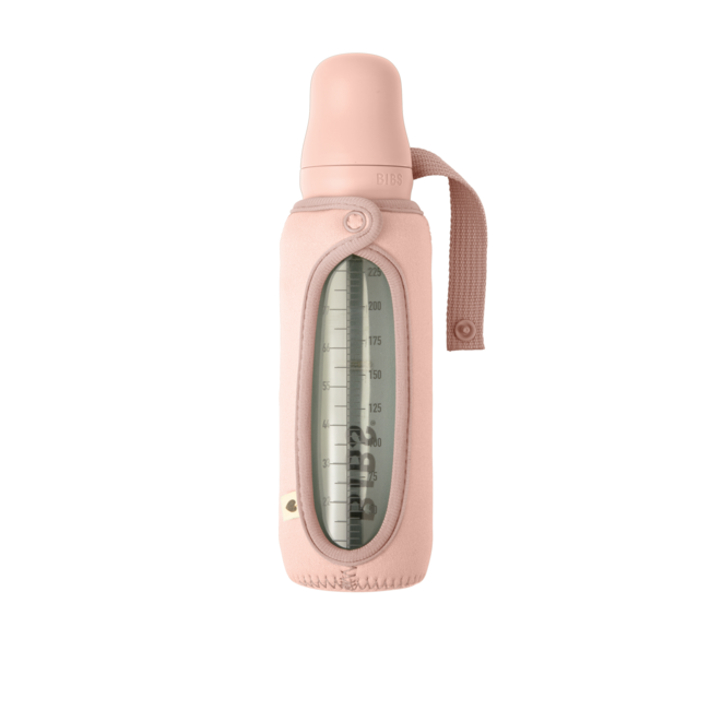 Bibs - husa pentru biberonul din sticla 225 ml, blush bbb9413244