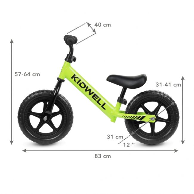Bicicleta fara pedale kidwell rebel green edeedirobireb13a0