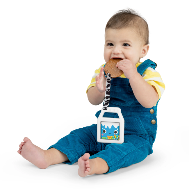 Bright starts - jucarie de dentitie 2 in 1 cu zornaitoare cookies & teethe bbb16705