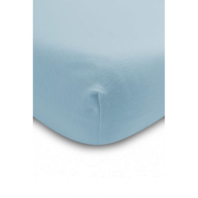 Cearsaf cu elastic din vascoza de bambus Sensillo 140x70 cm Albastru PMICSILLO-2116