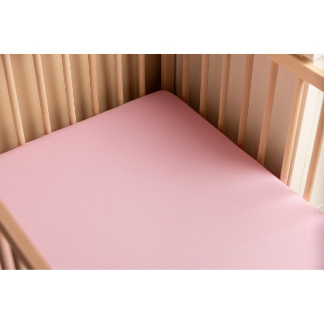 Cearsaf cu elastic din vascoza de bambus Sensillo 140x70 cm Roz PMICSILLO-2115