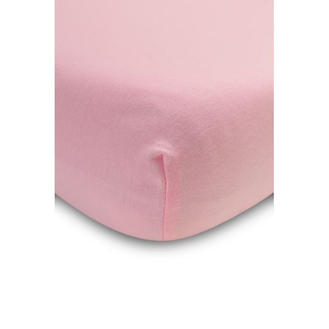 Cearsaf cu elastic din vascoza de bambus Sensillo 140x70 cm Roz PMICSILLO-2115