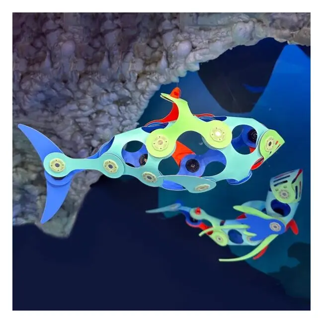 Clixo&reg; joc magnetic de construit - animalute marine ( 24 piese)