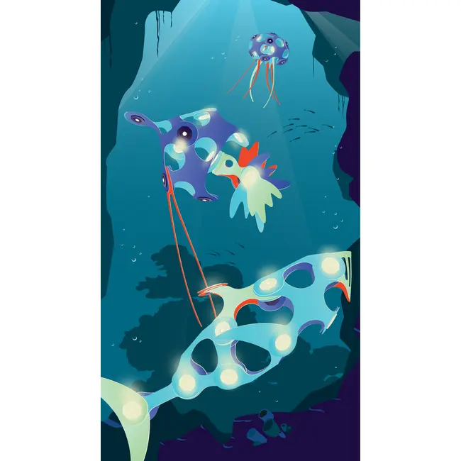 Clixo&reg; joc magnetic de construit - animalute marine ( 24 piese)