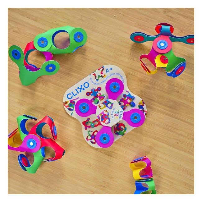 Clixo® joc magnetic de construit - tiny & mighty (9 piese)