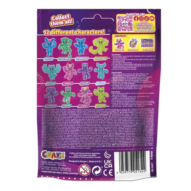 Craze - Figurina elastica Superstars ARTCRZ51344