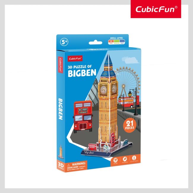 Cubic Fun - Puzzle 3D Big Ben 21 piese ARTCUW3196