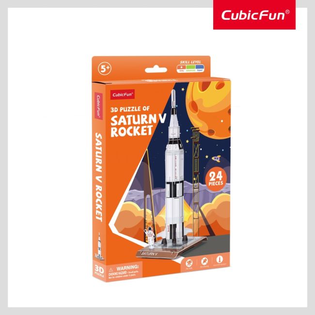 Cubic Fun - Puzzle 3D Saturn V 24 piese ARTCUW3198