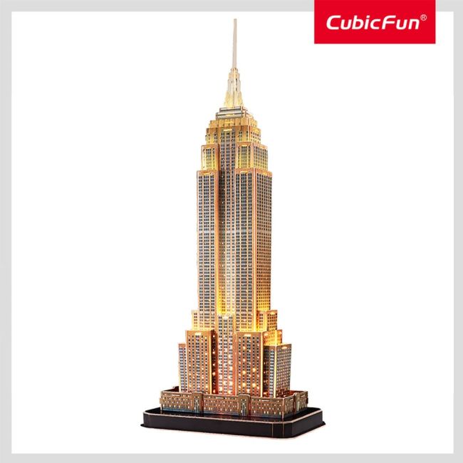 Cubic Fun - Puzzle 3D led Empire State Building 37 piese ARTCUL539h
