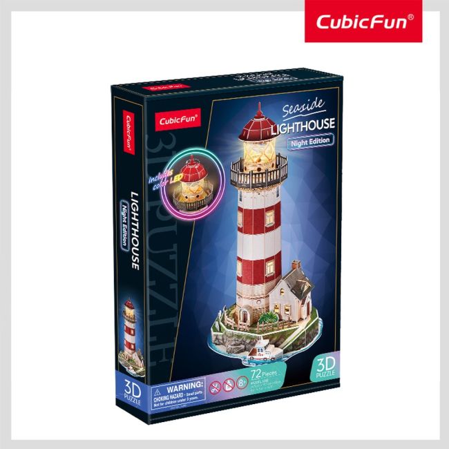 Cubic Fun - Puzzle 3D led far 72 piese ARTCUL540h