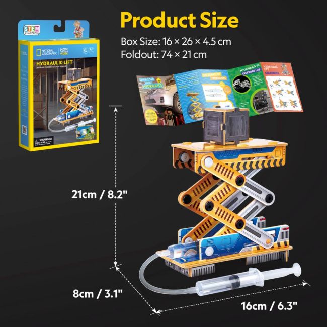 Cubic Fun - Puzzle 3D lift hidraulic 49 piese ARTCUDS1114h