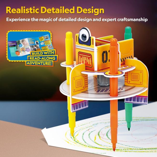 Cubic Fun - Puzzle 3D robot desenator 13 piese ARTCUDS1119h