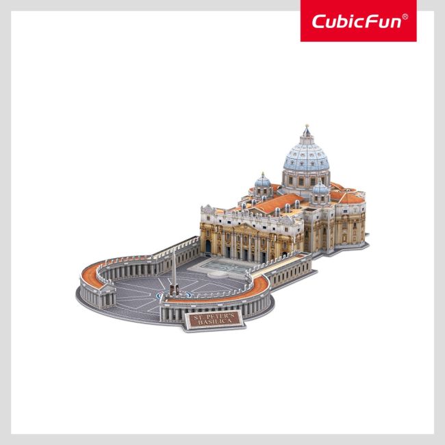 Cubic Fun - Puzzle 3D si brosura bazilica Sfantul Petru 101 piese ARTCUDS0997h