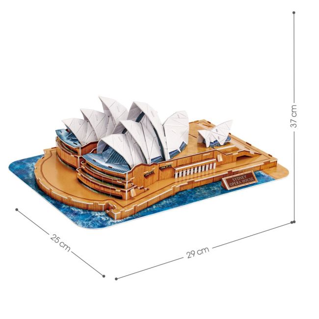 Cubic Fun - Puzzle 3D si brosura opera din Sydney 86 piese ARTCUDS1088h