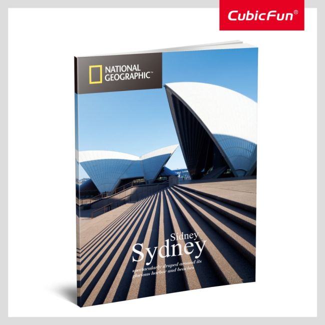 Cubic Fun - Puzzle 3D si brosura opera din Sydney 86 piese ARTCUDS1088h