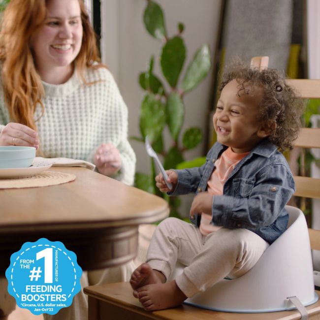 Ingenuity - scaun de masa tip booster simplicity seat easy clean gri bbb16986