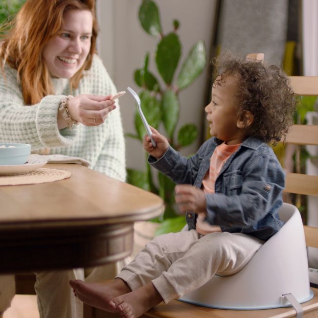 Ingenuity - scaun de masa tip booster simplicity seat easy clean gri bbb16986