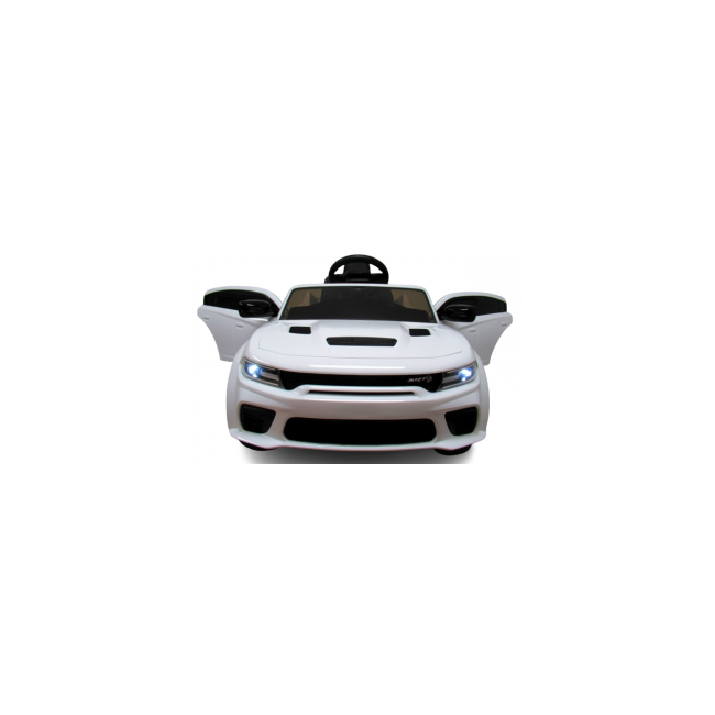Masinuta electrica cu telecomanda, roti eva, varsta 1-5 ani, putere 90w, 107x68x53 cm, dodge srt r-sport - alb edeedidodgealb