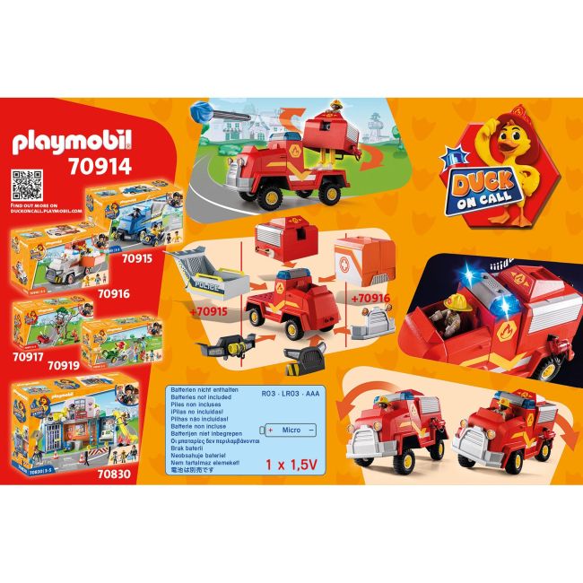 Playmobil - D.O.C - Masina De Pompieri ARTPM70914