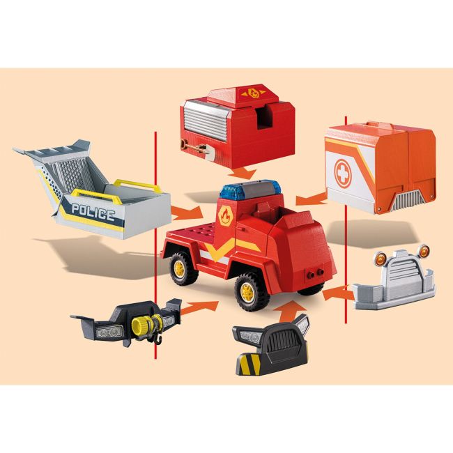 Playmobil - D.O.C - Masina De Pompieri ARTPM70914
