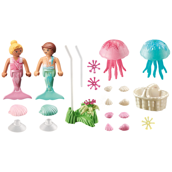 Playmobil-COPII SIRENE CU MEDUZE ARTPM71504