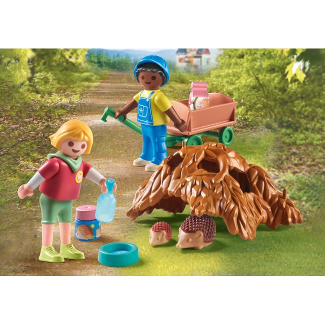 Playmobil-INGRIJIREA FAMILIEI DE ARICI ARTPM71512