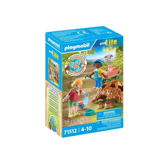 Playmobil-INGRIJIREA FAMILIEI DE ARICI ARTPM71512