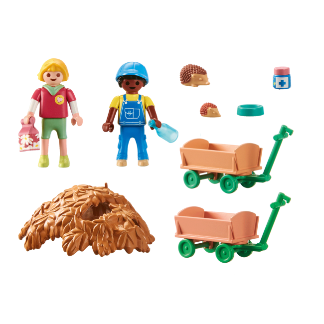 Playmobil-INGRIJIREA FAMILIEI DE ARICI ARTPM71512