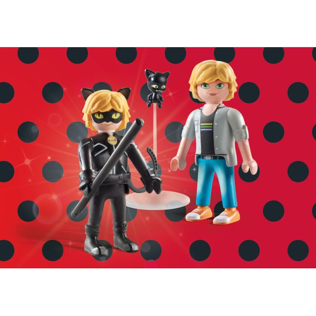 Playmobil-MIRACULOUS ADRIEN SI CAT NOIR ARTPM71337