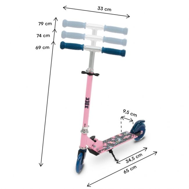 Trotineta pliabila 120mm wxm skipo - unicorn edeedihsskic01