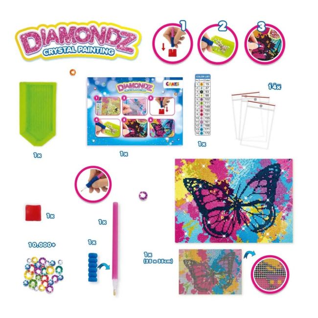 Craze - Pictura cu diamante fluture ARTCRZ47798