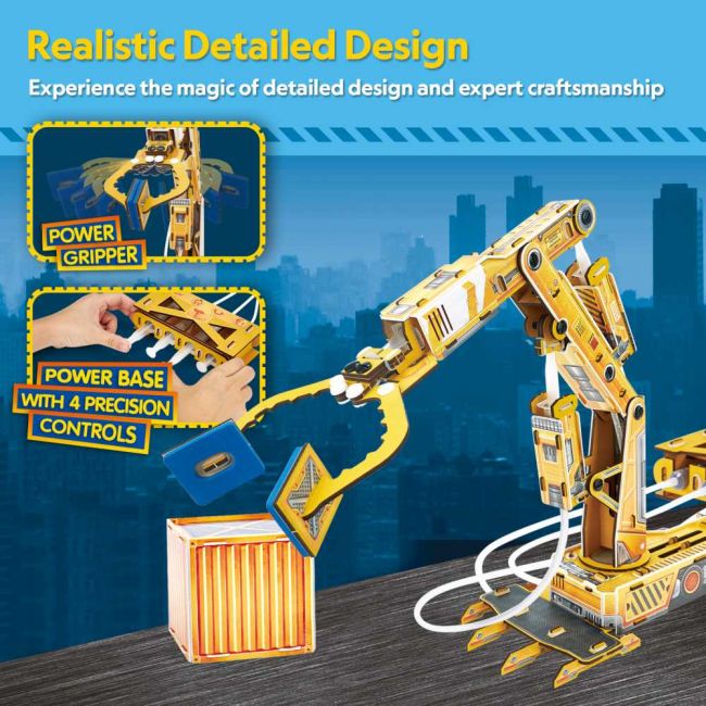 Cubic Fun - Puzzle 3D brat robotic hidraulic 185 piese ARTCUDS1092h