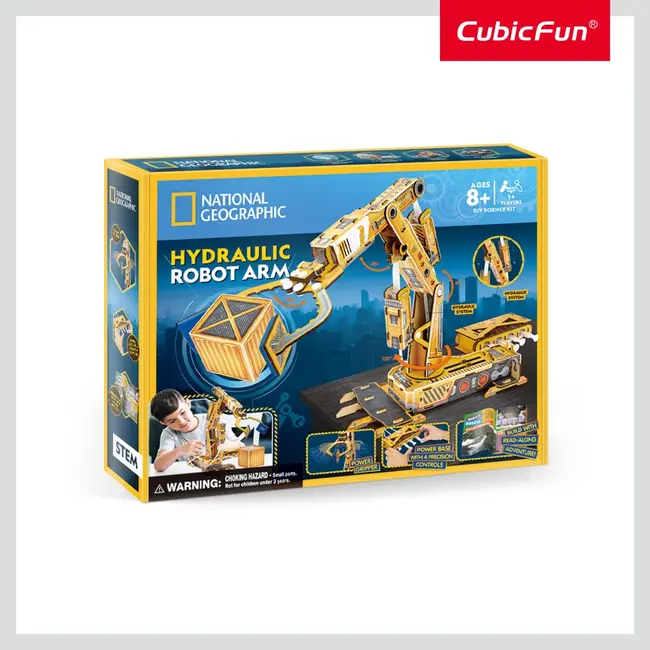 Cubic Fun - Puzzle 3D brat robotic hidraulic 185 piese ARTCUDS1092h