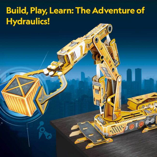 Cubic Fun - Puzzle 3D brat robotic hidraulic 185 piese ARTCUDS1092h