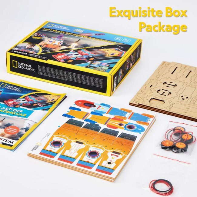 Cubic Fun - Puzzle 3D lansator de rachete si masinuta de curse 88 piese ARTCUDS1099h