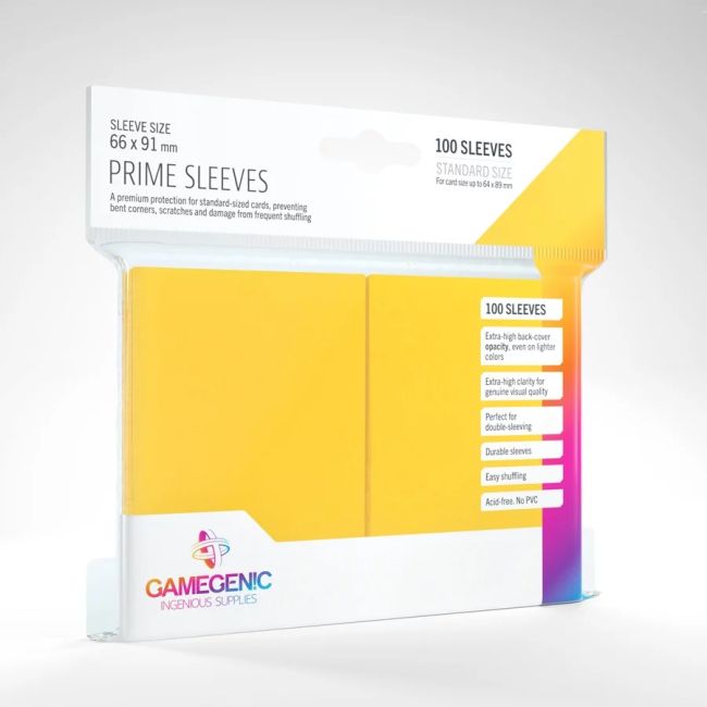Gamegenic Sleeves - Folie protectie carti, galben BKFGGS10020ML