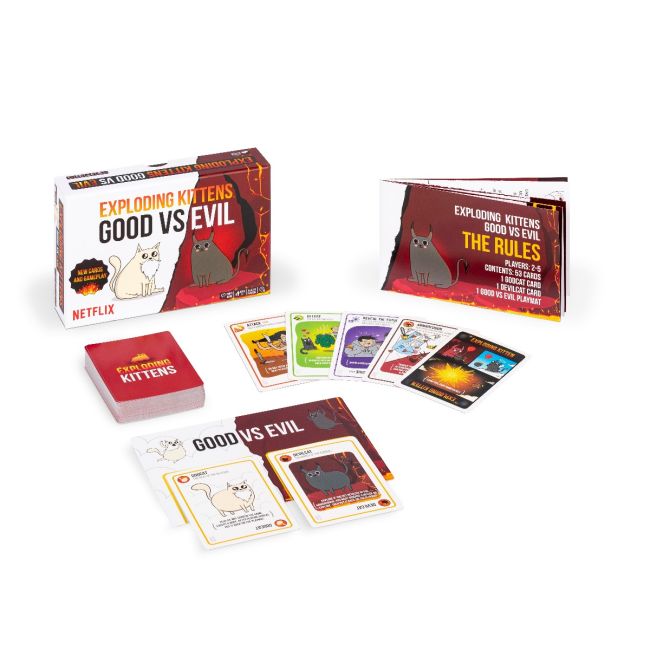 Joc de societate Exploding Kittens: BINE vs RAU BKFEKIEK12RO