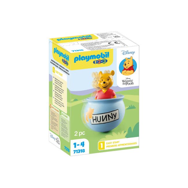 PLAYMOBIL - 1.2.3 & DISNEY: BORCANUL CU MIERE A LUI WINNIE ARTPM71318