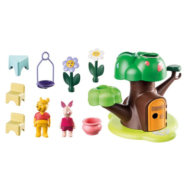 PLAYMOBIL - 1.2.3 & DISNEY: CASA DIN COPAC A LUI WINNIE SI PIGLET ARTPM71316