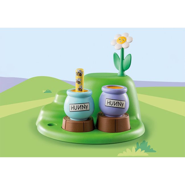 PLAYMOBIL - 1.2.3 & DISNEY: GRADINA CU ALBINE A LUI WINNIE SI TIGGER ARTPM71317