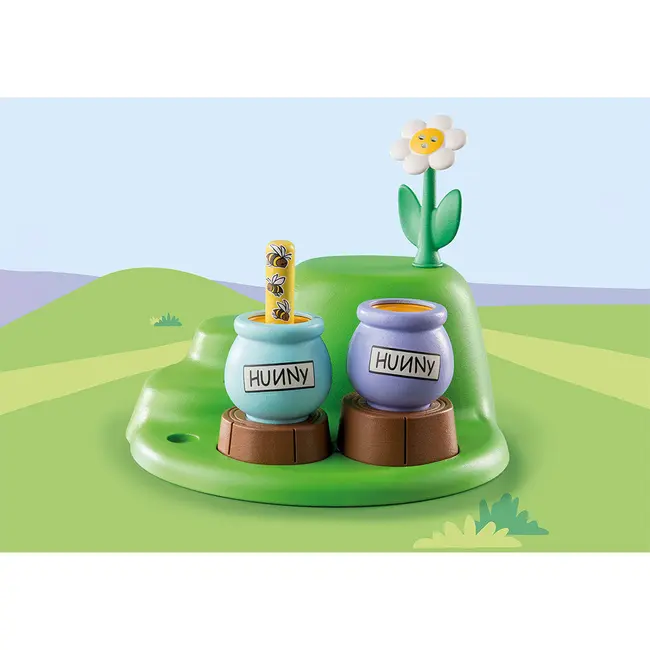 PLAYMOBIL - 1.2.3 & DISNEY: GRADINA CU ALBINE A LUI WINNIE SI TIGGER ARTPM71317