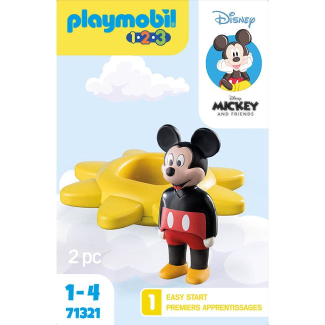 PLAYMOBIL - 1.2.3 & DISNEY: SOARE ROTATIV CU ZORNAITOARE MICKEY ARTPM71321