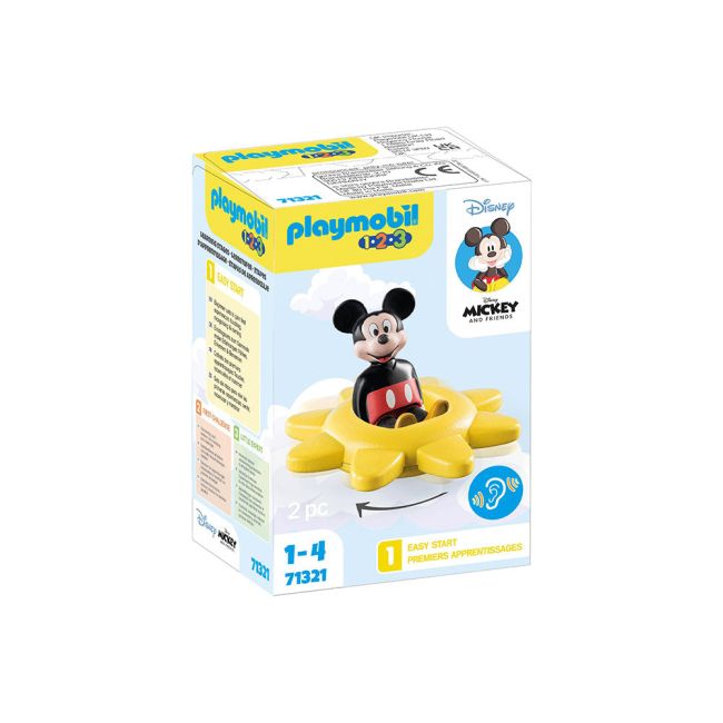PLAYMOBIL - 1.2.3 & DISNEY: SOARE ROTATIV CU ZORNAITOARE MICKEY ARTPM71321