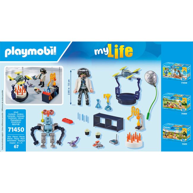 Playmobil - Cercetator Cu Roboti ARTPM71450