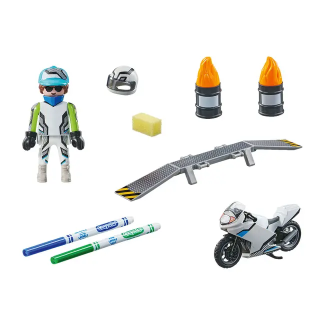 Playmobil - Playmobil Color Motocicleta ARTPM71377