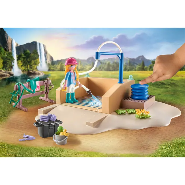 Playmobil - Spalatorie Cu Isabella Si Calutul Lioness ARTPM71354