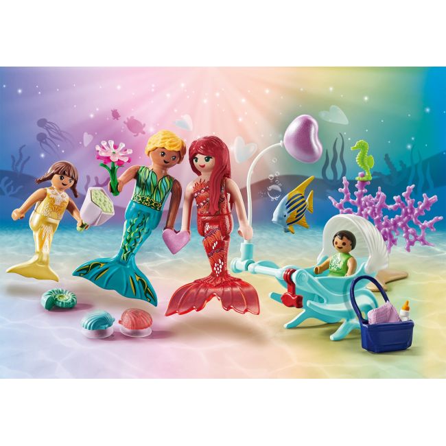 Playmobil-FAMILIA SIRENELOR ARTPM71469