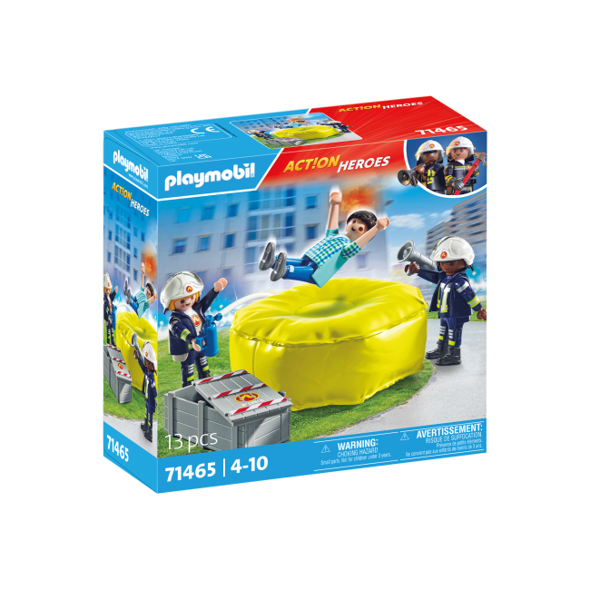 Playmobil-POMPIER CU SALTEA DE AER ARTPM71465