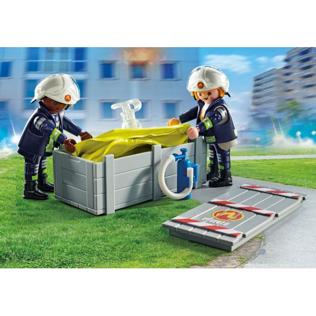 Playmobil-POMPIER CU SALTEA DE AER ARTPM71465