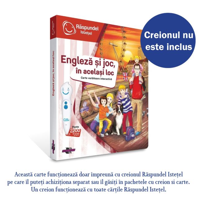 Raspundel Istetel, carte Engleza si joc, in acelasi loc BKF69370